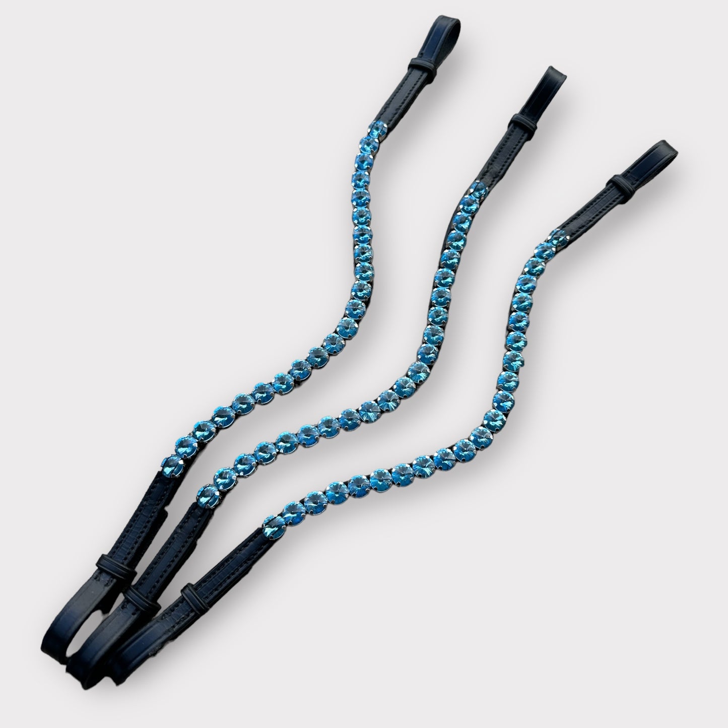 Aqua Blue Bling Browband