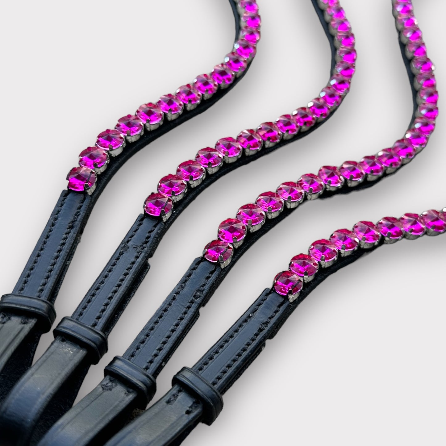 Electric Pink Bling Browband